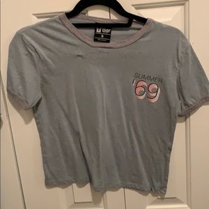 cotton on light blue tee shirt size small